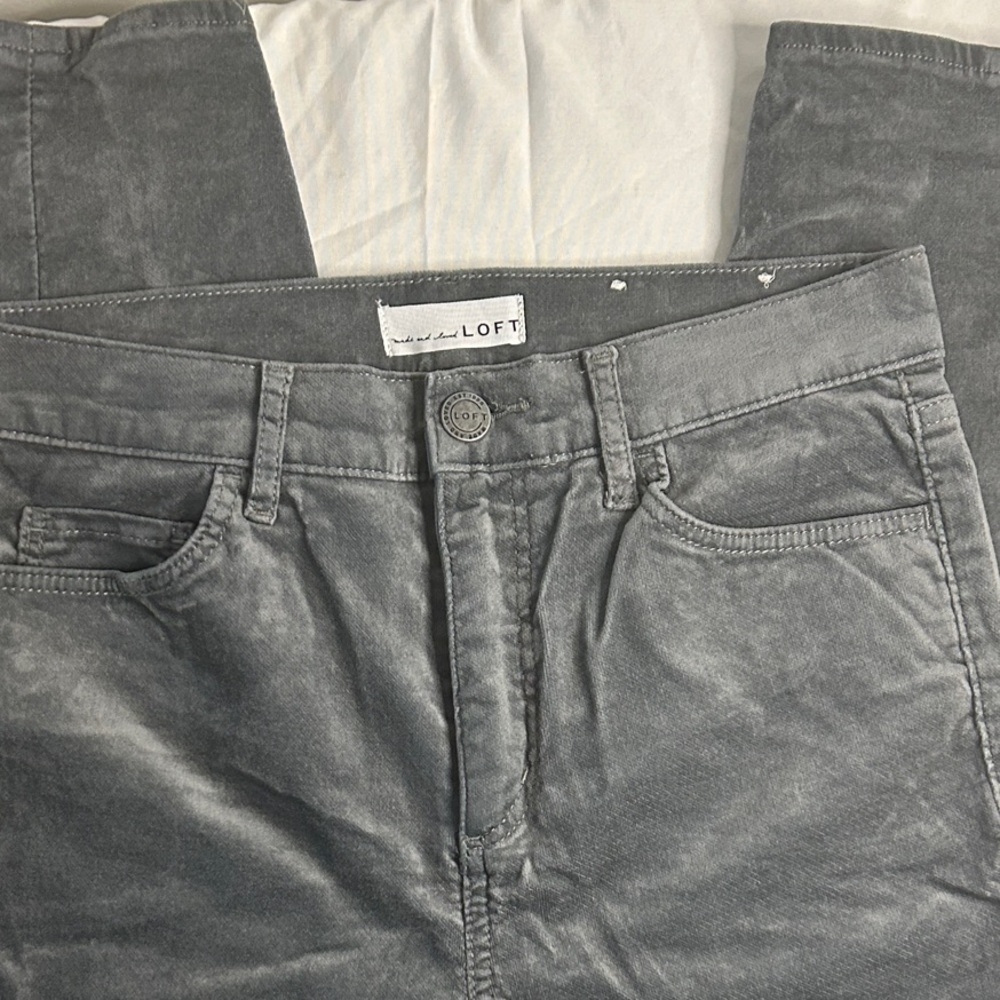 NWOT LOFT Gray Skinny Pants
